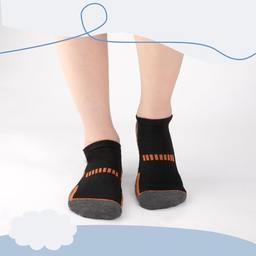 Comfoex 12 Pairs Boys Socks Ankle Low Cut Athletic Half Cushioned Short Socks For Kids 4-6 6-8 8-10 Years Old - Image 4