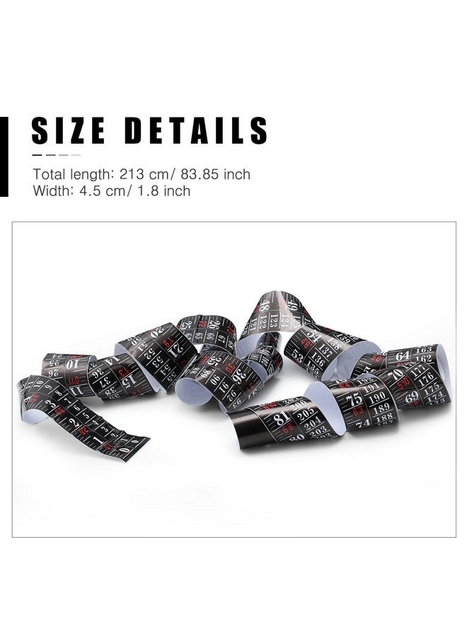 Tatuo Growth Chart Wall Labels Height Indicator Tape Ruler Growth Chart Decor Height Indicator Adhesive Ruler for Home Room Measuring (Black) - Image 2