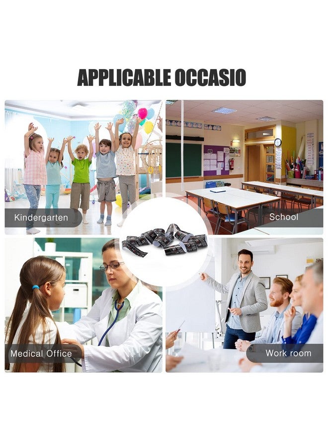 Tatuo Growth Chart Wall Labels Height Indicator Tape Ruler Growth Chart Decor Height Indicator Adhesive Ruler for Home Room Measuring (Black) - Image 3