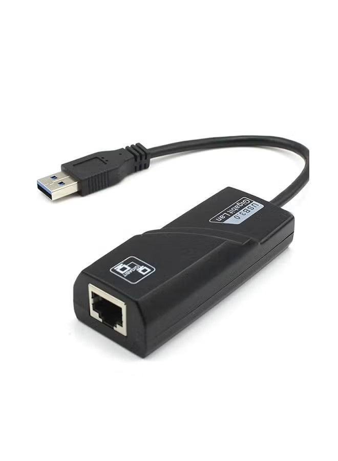 USB 3.0 to Ethernet Adapter, High-Speed 10/100/1000 Mbps Gigabit Network Converter for Laptop & Desktop, Plug and Play Wired Internet Connection for Stable and Fast Data Transfer - Image 1