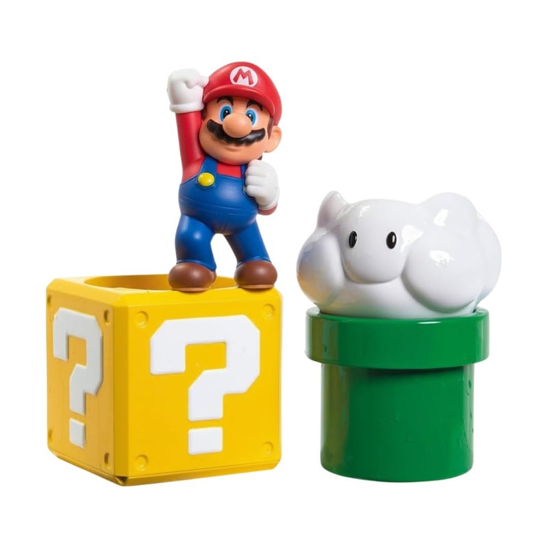 TOMY My Mario Pour & Nest Bath Playset by TOMY Toomies - Pouring Toddler Water Toys for Bath or Pool - Officially Licensed Mario Toys - Easter Basket Stuffers for Kids - Ages 2 Years and Up - Image 1