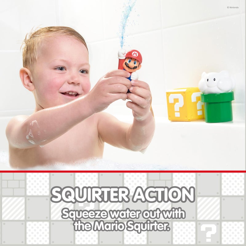 TOMY My Mario Pour & Nest Bath Playset by TOMY Toomies - Pouring Toddler Water Toys for Bath or Pool - Officially Licensed Mario Toys - Easter Basket Stuffers for Kids - Ages 2 Years and Up - Image 4