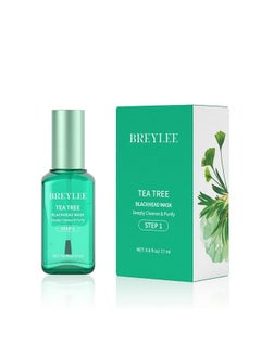 Blackhead Mask Tea Tree Oil Blackhead Nose Pore Strips Blackhead Removal Strips Nose Strips For Blackheads Deep Cleansing(17Ml 0.6 Fl Oz) (With 100 Pcs Strip Paper)