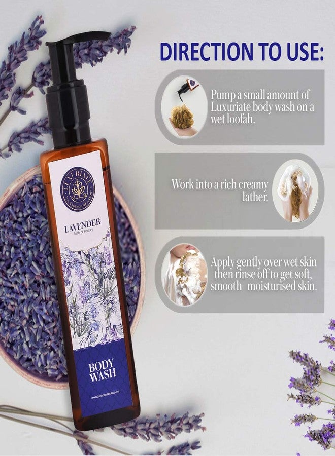 LUXURIATE Lavender Buds of Beauty Fresh Body Wash | Whole Body Shower Liquid for Men and Women | Organic, Paraben Free - 200 ml - Image 3