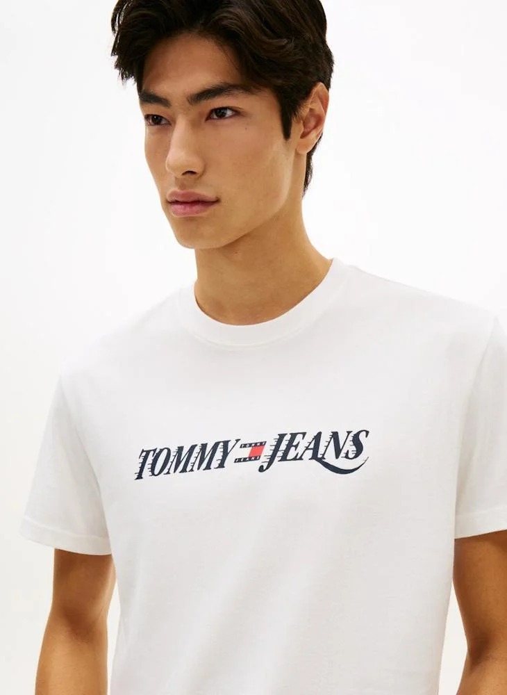 TOMMY JEANS  Logo Crew Neck Jersey T-Shirt for Men | Best Price UAE
