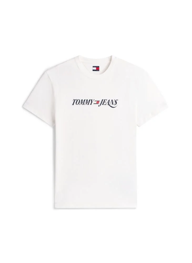 TOMMY JEANS  Logo Crew Neck Jersey T-Shirt for Men | Best Price UAE
