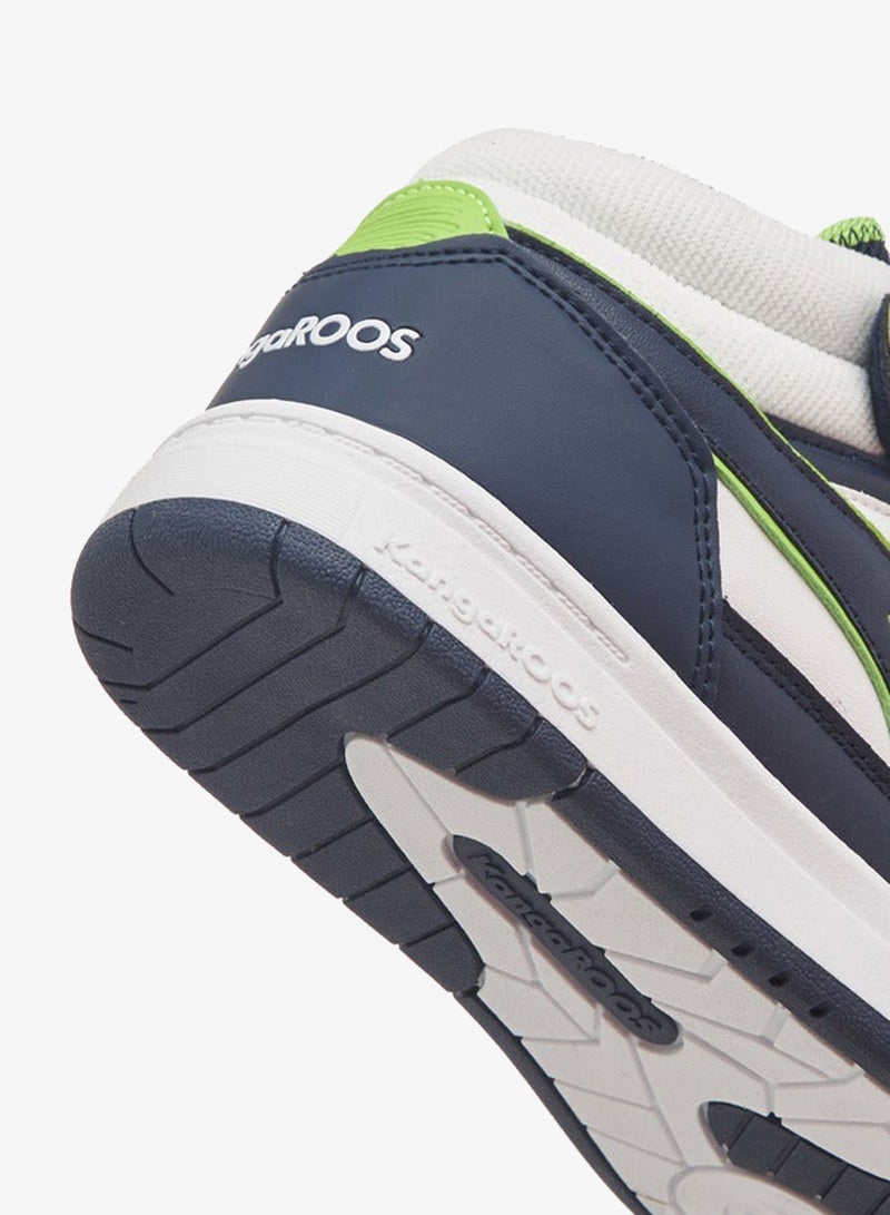 kangaROOS Boys' Logo Detail High Cut Sneakers with Hook and Loop Closure - Image 5