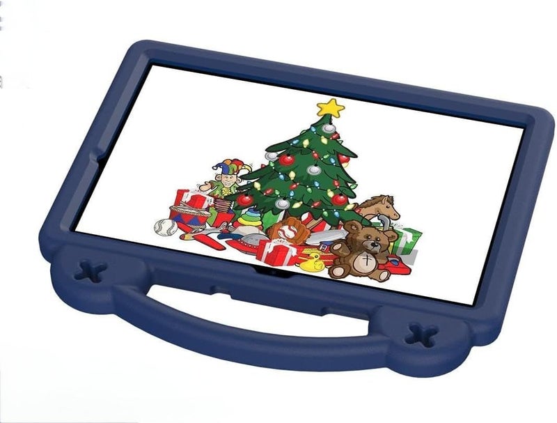 Excefore For Galaxy Tab A9 Plus Case 11-Inch, Shockproof Eva Cover With Stand & Handle, Kids Tablet Case For Samsung Sm-X216B, Dark Blue With 7 Diy Cartoon Figures - Image 1