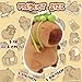 CHDBLOCK Capybara Plush Toy 9 Inch Cute Capybara Stuffed Animal with Turtle Backpack Kawaii Capibara Plushie for Kids and Adults - Image 2