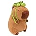 CHDBLOCK Capybara Plush Toy 9 Inch Cute Capybara Stuffed Animal with Turtle Backpack Kawaii Capibara Plushie for Kids and Adults - Image 4