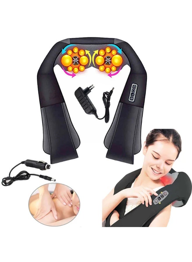 بلومنغ تايم العجن تدليك شال ، متعددة الوظائف المنزلية الرقبة مدلك ، الكتف شال مدلك ، الرقبة الكهربائية والكتف مدلك - Image 1