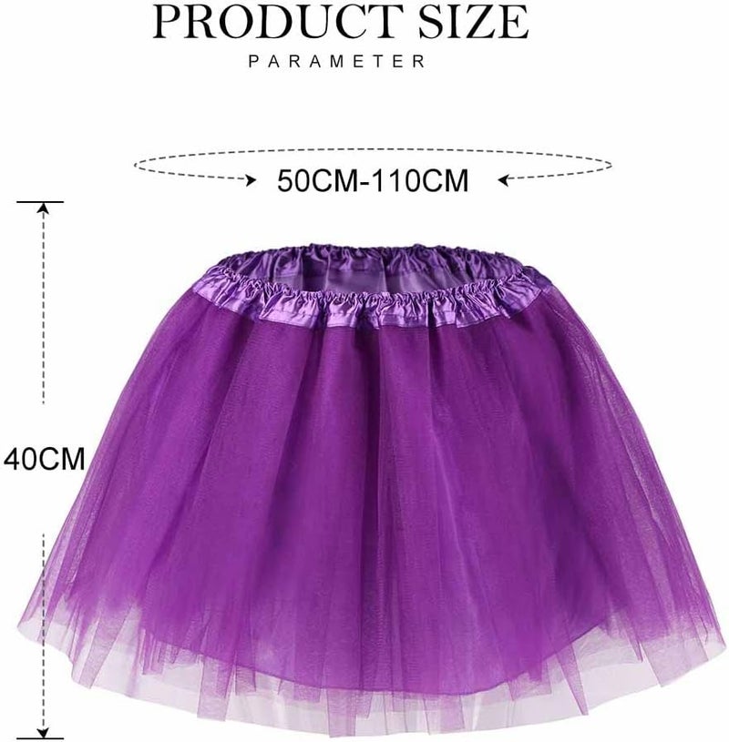 REETAN Christmas Tulle Tutu Skirt Ballet Layered Dance Skirt for Women - Image 3
