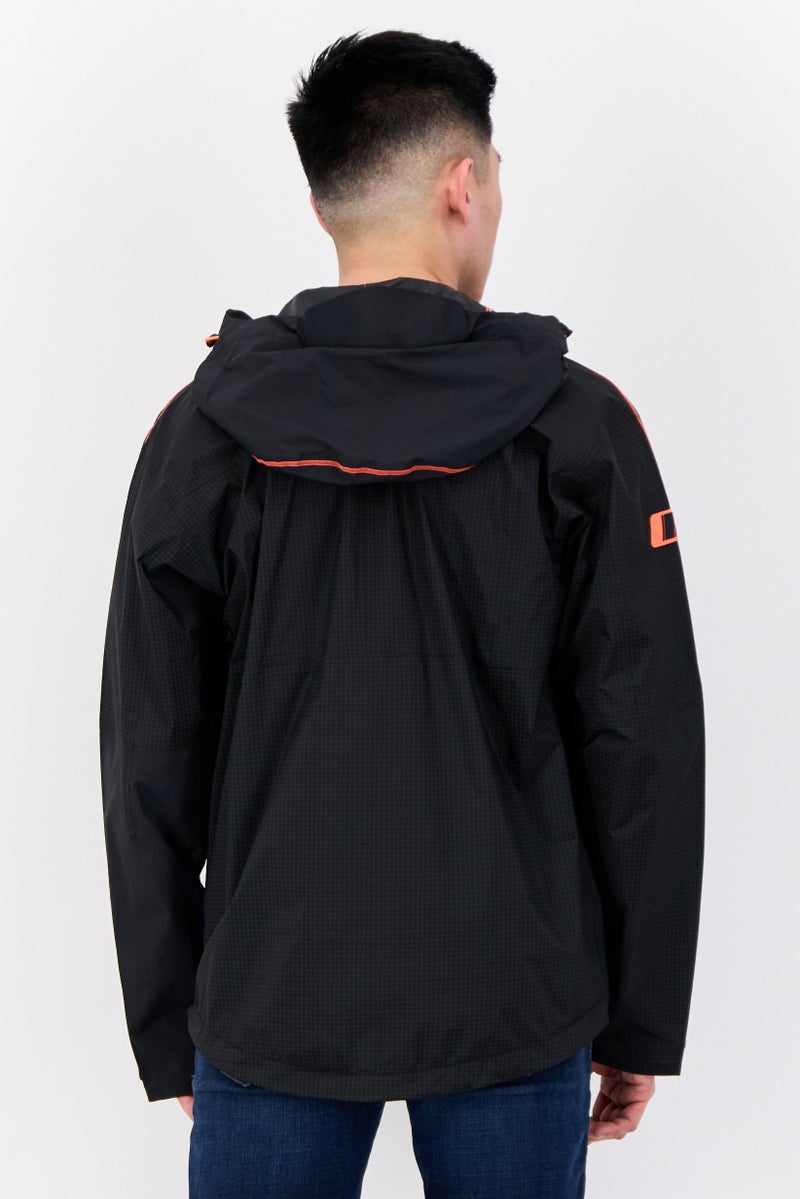 Berghaus Men Brand Logo Windbreaker Jacket, Black - Image 3