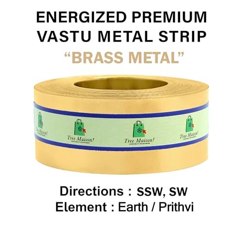 TREE MAISON CORONATING HOMES Vastu 5 Metal Strips | Width- 1 Inch | Thickness - 0.2mm | Length- 25 Feet Approx | Strip for Entrance & Toilet Correction | Strip for Vastu | Pack of 5 - Image 5