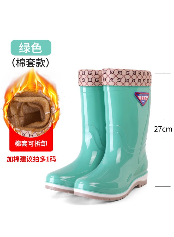 Korean Fashion Women's Adult Rain Boots, Rain Shoes, Water Shoes, Water Boots, Various Styles, High-tube, Long-tube, Mid-tube, Short-tube, Winter