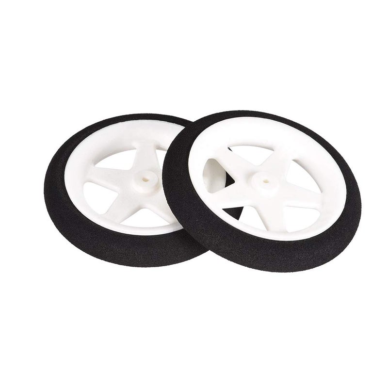 uxcell RC Model Plane Aircraft Wheel Micro Sport Wheel 0.07 Inch X 2.5 Inch - Wheel 2PCS - Image 2