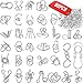Yilloog Set of 90 Metal Brain Teaser Puzzles with Pouch Steel Puzzle Games Physics Mind Metal Wire Puzzles for Adults Basket Stocking Stuffers for Teen Boys Girls Kids Desk Trinkets Challenge Gift - Image 2