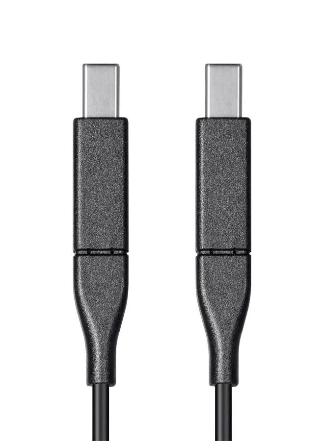 Monoprice Essentials USB-C to USB-C 2.0 Cable - 480Mbps, 5A, 26AWG, 4m (13.1 ft) Black - Image 4