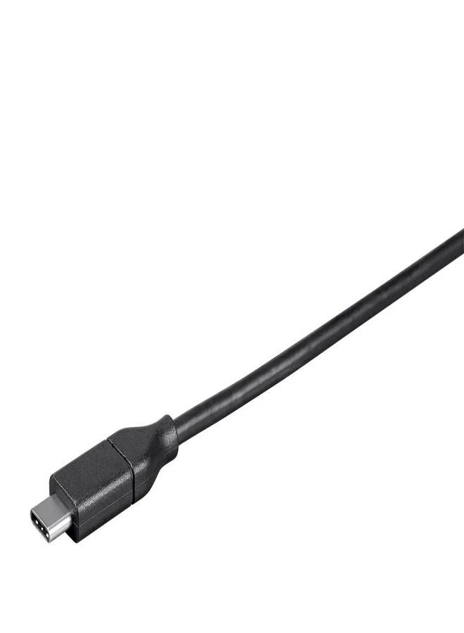 Monoprice Essentials USB-C to USB-C 2.0 Cable - 480Mbps, 5A, 26AWG, 4m (13.1 ft) Black - Image 3