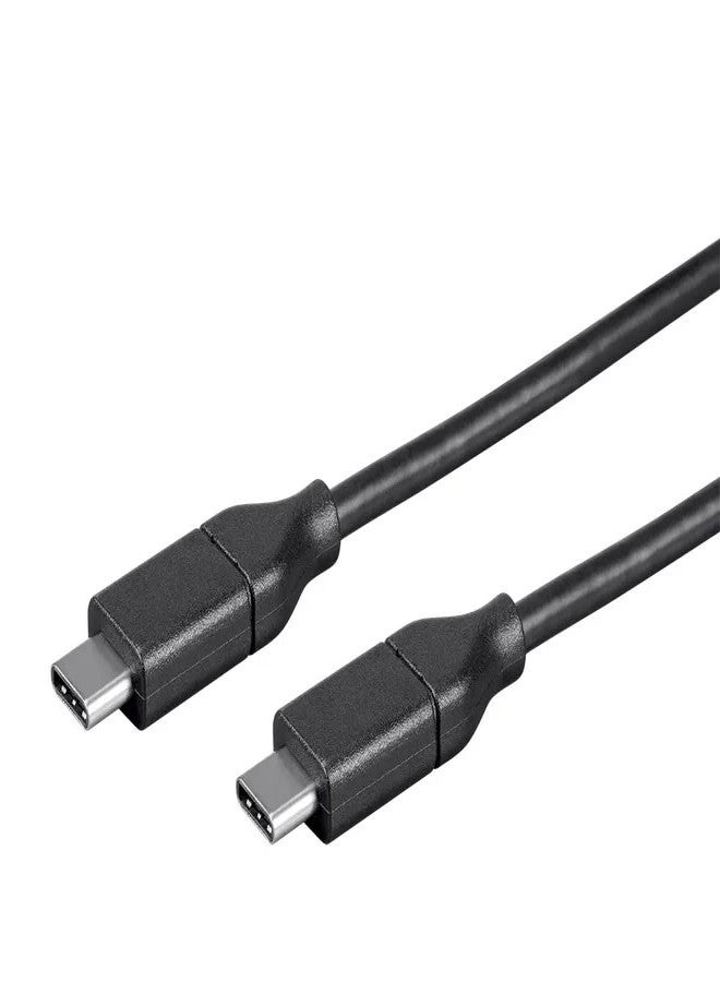 Monoprice Essentials USB-C to USB-C 2.0 Cable - 480Mbps, 5A, 26AWG, 4m (13.1 ft) Black - Image 2
