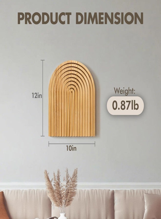 MASHDE Boho Wall Decor, 10 x 12 In Wooden Farmhouse Decor Nature Wall Art for Living Room Bathroom Bedroom Dining Room Office - Image 4