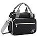 GOGOSO Crossbody Small Diaper Bag Cute Mini Baby Diaper Tote Bags with Insulated Pockets for Traveling Outdoor Parent Black - Image 2