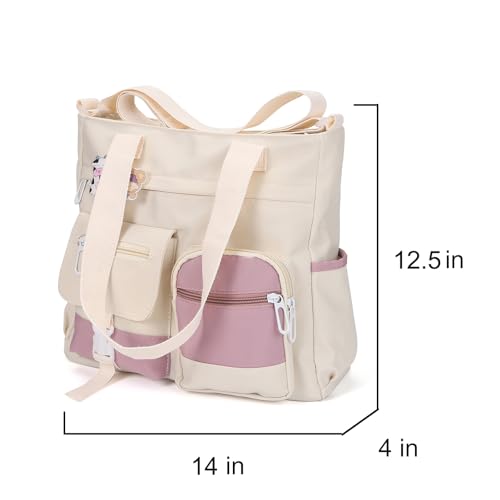 Phaoullzon Crossbody Cute Bag for Teens Kawaii Messenger Purse Nylon Shoulder School Tote Bags - Image 4