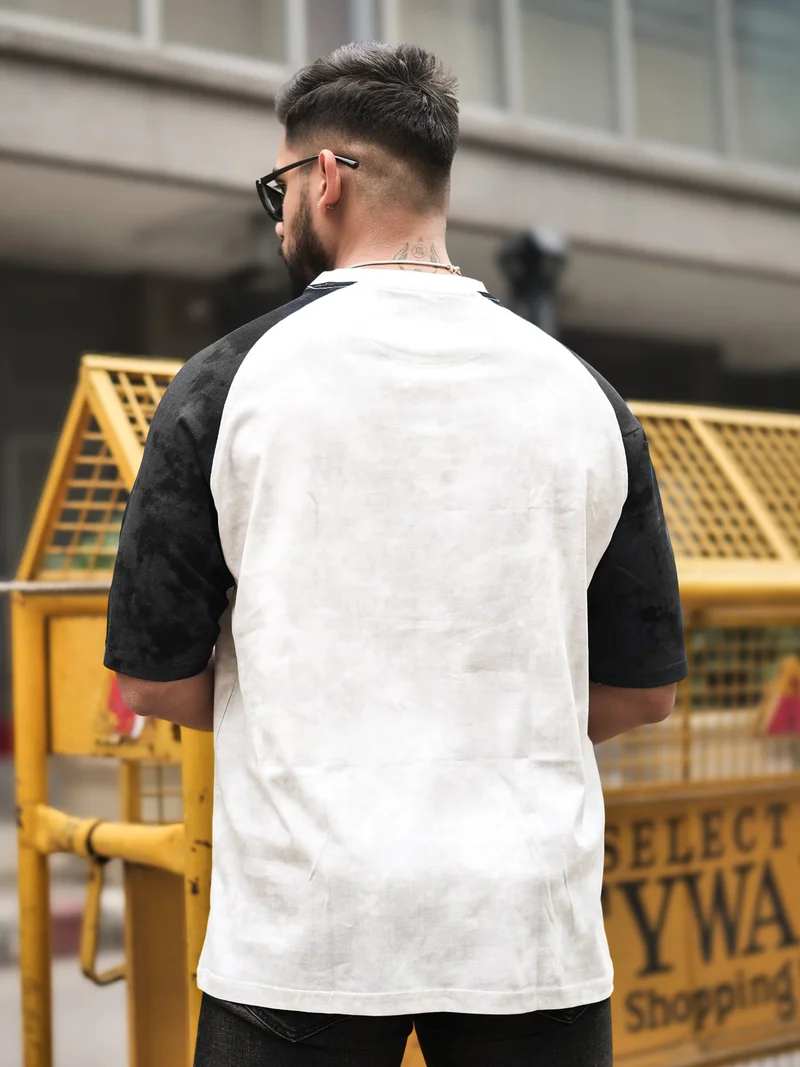 Maniac  Maniac Mens printed round neck 3/4th sleeve black cotton t-shirt for Men | Best Price UAE