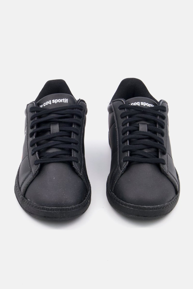 le coq sportif Women Courtset Low Cut Lace Up Sports Shoes, Black  - Image 3