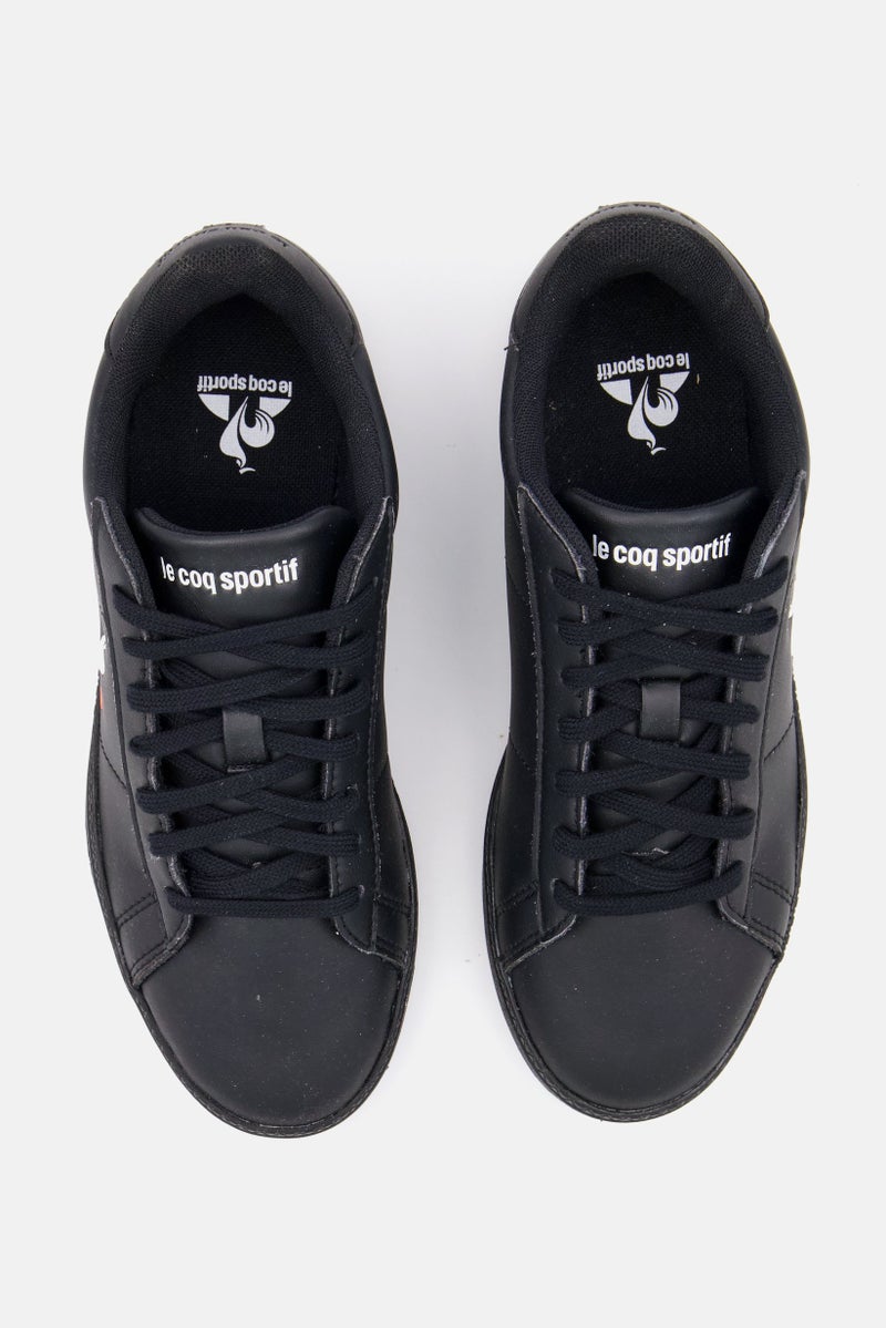 le coq sportif Women Courtset Low Cut Lace Up Sports Shoes, Black  - Image 4