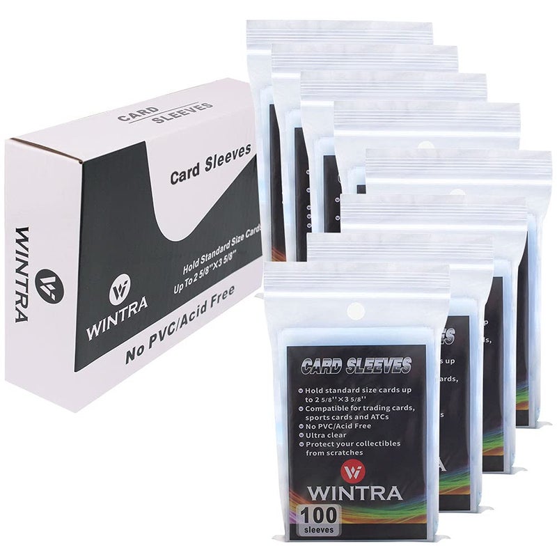 WINTRA 800 Count Ultra Clear Penny Card Sleeves258 x 358 Soft Card Protectors for Baseball Cards and Other Sports Cards - Image 2