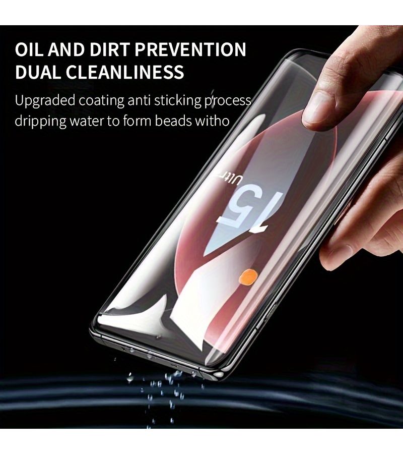 واقي شاشة هيدروجيل عالي الجودة من نوع HD، غشاء عدسة لحماية شاشة جهاز Xiaomi 14T و14T Pro، تغطية كاملة. - Image 3