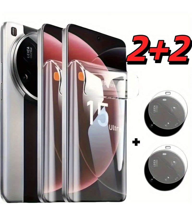 واقي شاشة هيدروجيل عالي الجودة من نوع HD، غشاء عدسة لحماية شاشة جهاز Xiaomi 14T و14T Pro، تغطية كاملة. - Image 1