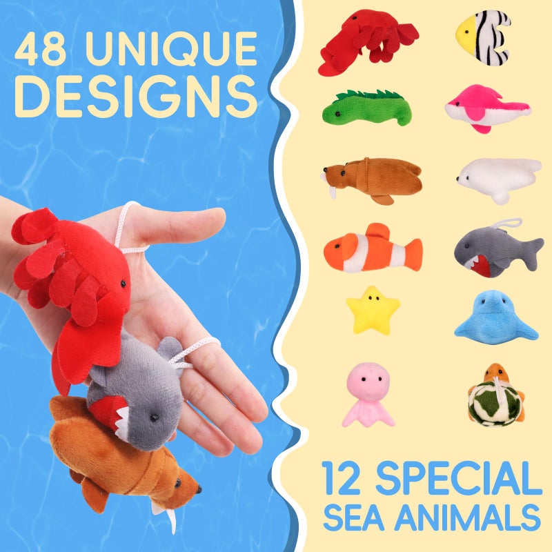 Joyrapt 48 Pack Small Stuffed Animals Bulk Gifts For Kids (2.3/2""-2.5/3.5"" Each)  Party Favors Toys For Girls  Easter Basket Stuffers Christmas Stocking Plushies (48Pcs) - Image 3