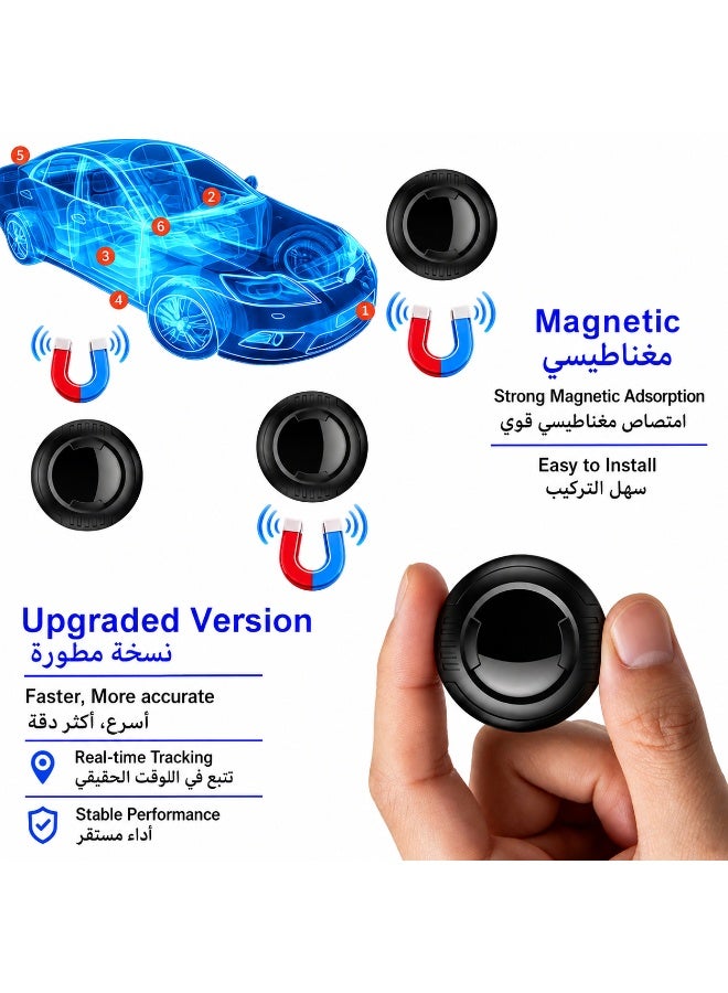 بدون فرشاة جهاز تتبع GPS، علامة هوائية، علامة هوائية مغناطيسية لتتبع السيارات، علامات ذكية، علامات ذكية لنظامي iOS وAndroid، محدد مواقع عالمي، سامسونج فايندر، جهاز GPS صغير للدراجات الهوائية مضاد للفقدان، مركبات الدراجات النارية، علامات هوائية مضادة للسرقة لتحديد المواقع - Image 1