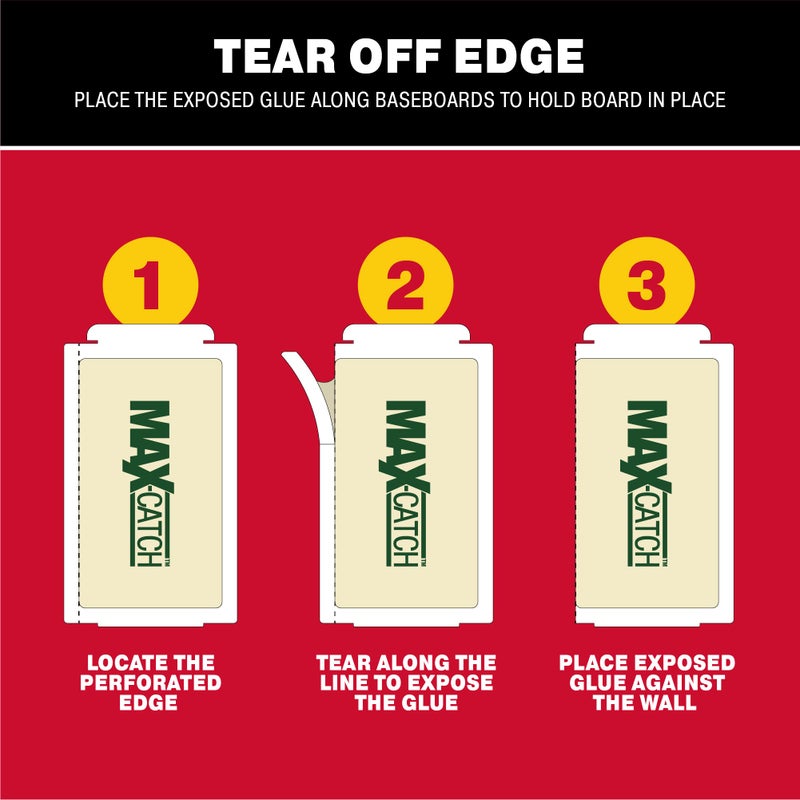 Catchmaster فخ الغراء ماكس كاتش من كاتشماستر 72 حبة، فخاخ فئران داخلية للمنزل، صينية لاصقة للتحكم في الآفات لاصطياد الحشرات، ألواح غراء كلاسيكية بالجملة - Image 5