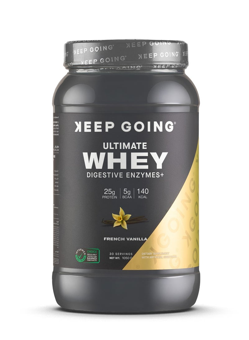 KEEP GOING ‫الواي بروتين بالإنزيمات الهاضمة ‪-‬ بنكهة الفانيليا الفرنسية - Image 1