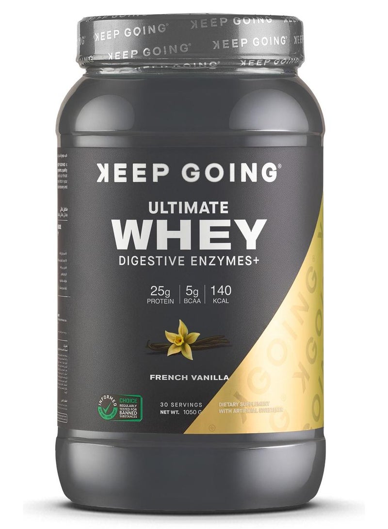 KEEP GOING ‫الواي بروتين بالإنزيمات الهاضمة ‪-‬ بنكهة الفانيليا الفرنسية - Image 1