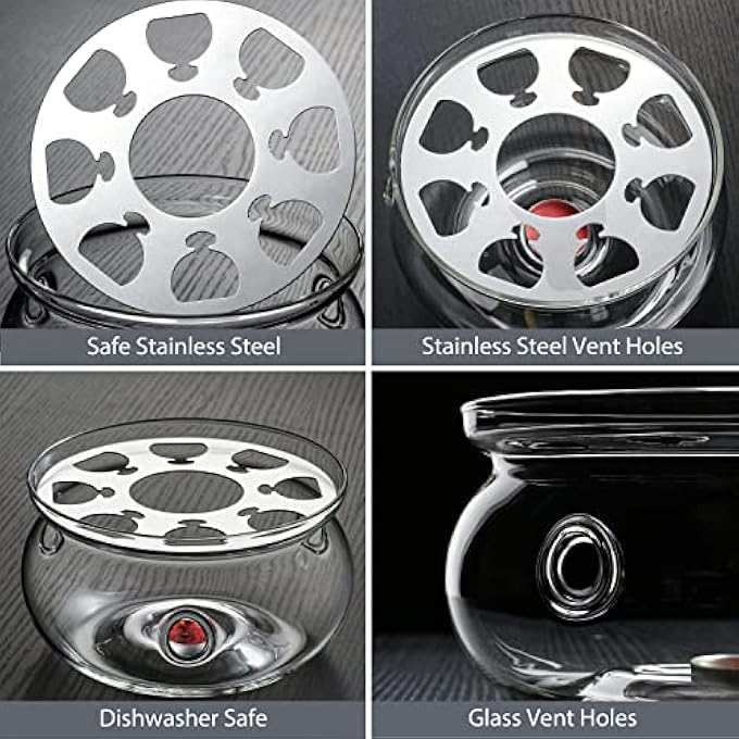 CnGlass Glass Tea Warmer 53 In135Cm Diameter Candle Not Included - Image 4