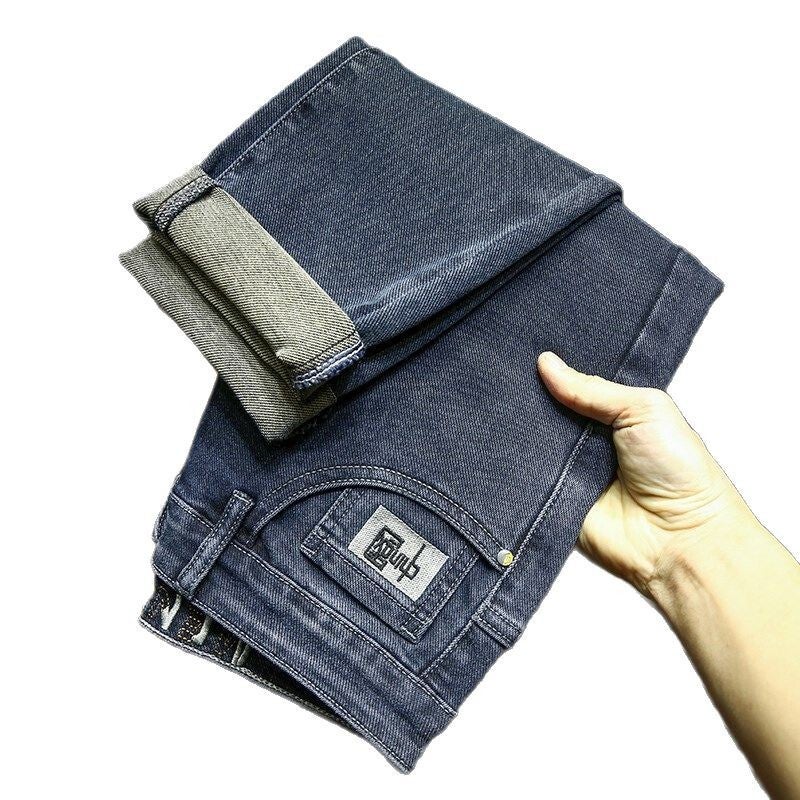 Unisex Classic Denim Jeans Loose Fit Daily Outdoor Wear - Image 1