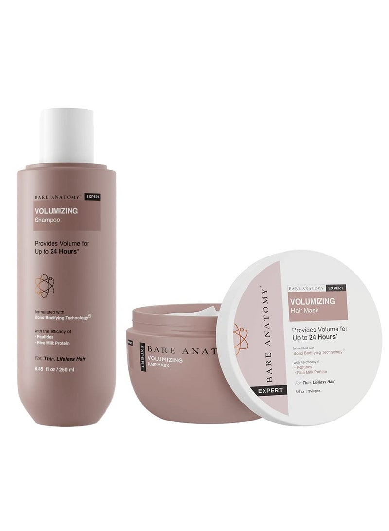 Bare Anatomy Volumizing Shampoo 250ML Hair Mask 250G Kit Volume For Upto 24 Hrs - Image 1