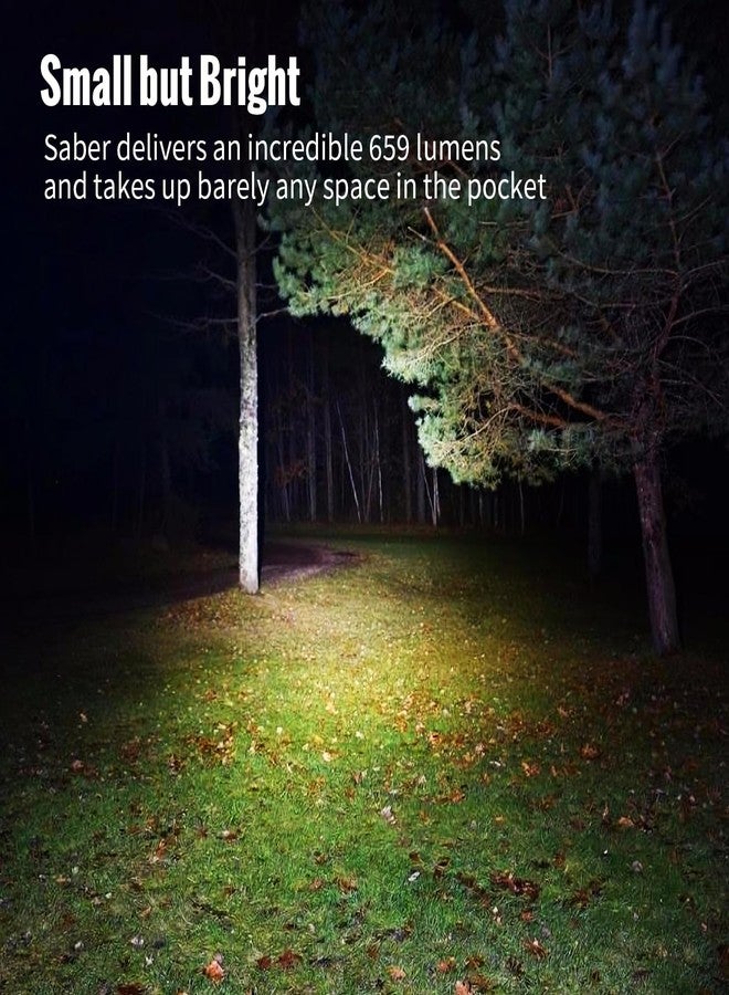 ThruNite Saber 659 Lumens Small EDC Flashlight AA Rechargeable, High Performance SST20 LED Mini Pocket Flashlight with Clip - Image 3