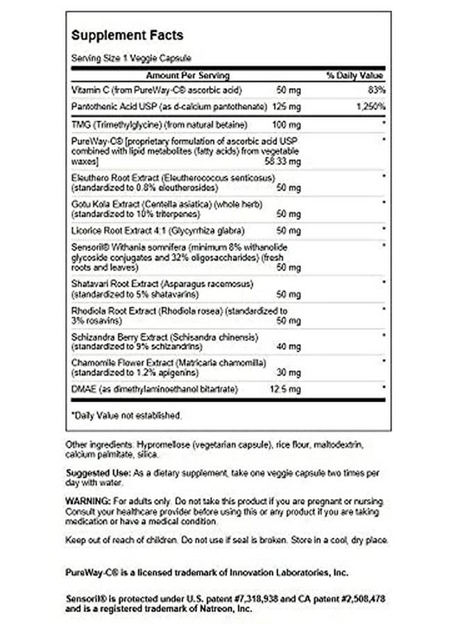SWANSON أساسيات الأدرينال 60 كبسولة نباتية - Image 3