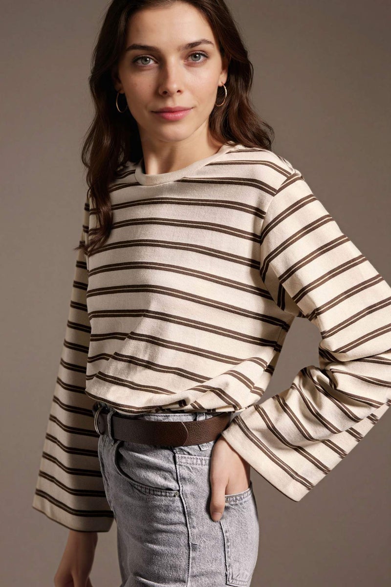 DeFacto Loose Fit Long Sleeve T-Shirt - Image 3