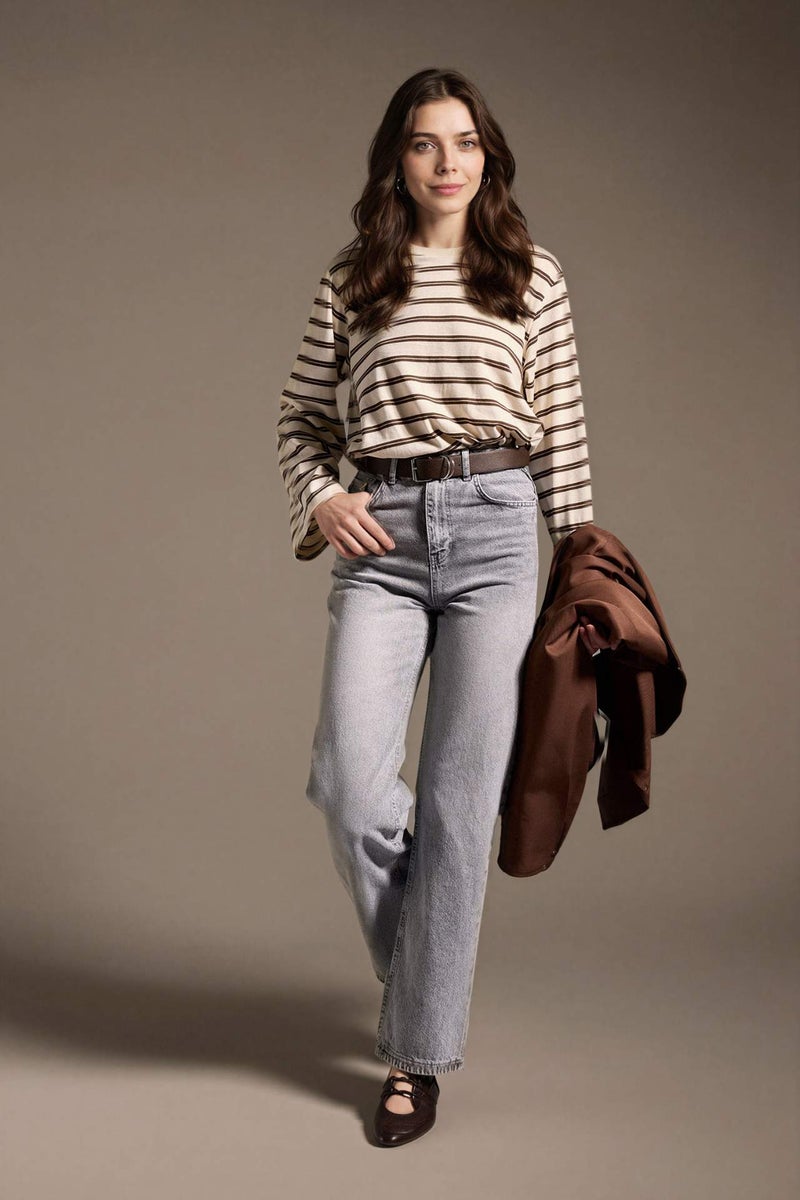 DeFacto Loose Fit Long Sleeve T-Shirt - Image 2