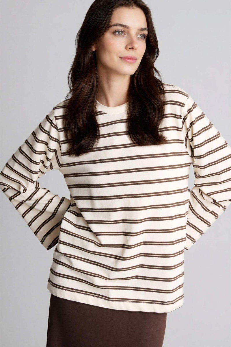 DeFacto Loose Fit Long Sleeve T-Shirt - Image 4
