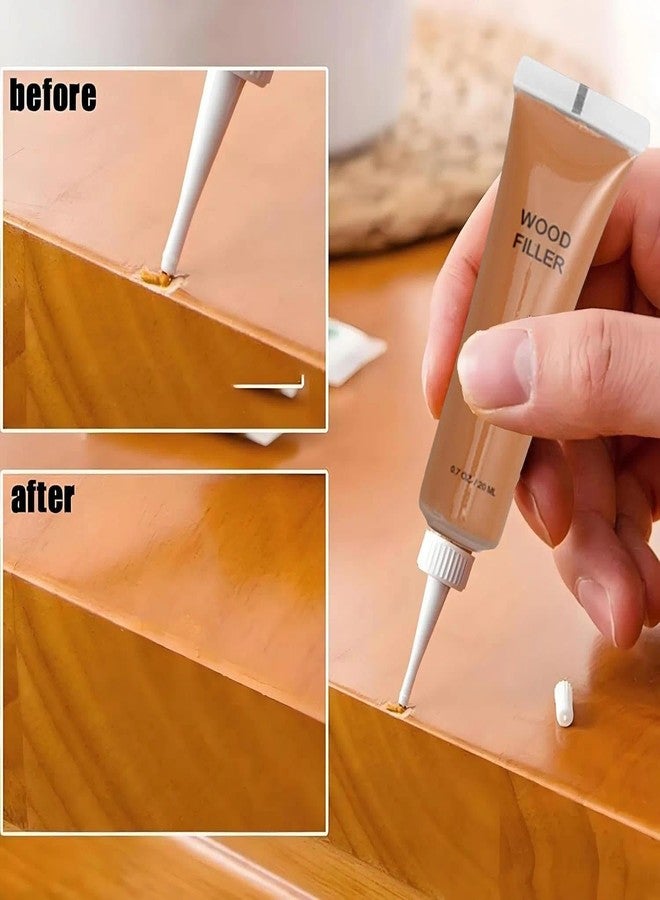 Kenbry Dark Wood Furniture Repair Kit, 4-Color Wood Scratch Repair Filler for Tables, Floors, Cabinets – Repairs Cracks, Chips, Discoloration with Long-Lasting Results - Image 2