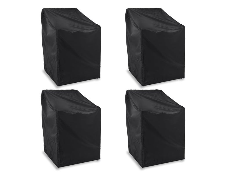 Covermates Classic Outdoor Chair Cover â€“ Heavy-Duty 12-Gauge Vinyl Patio Chair Protector, Weather-Resistant, Elastic Hem, Fits Most Garden & Deck Chairs, 25W x 28D x 36H - Set of 4 - Image 1