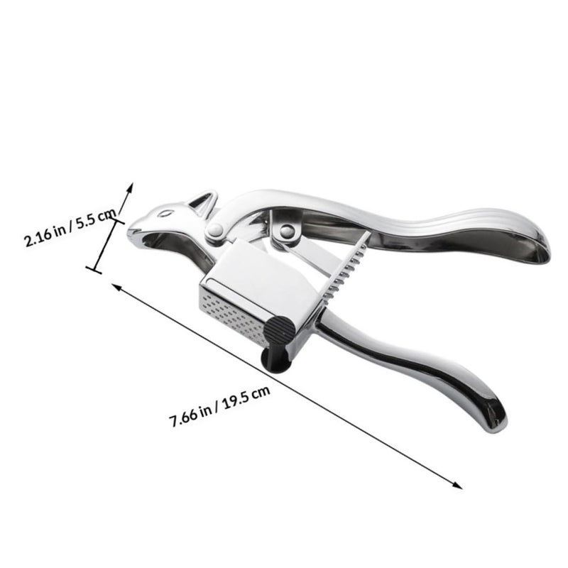 Stainless Steel Garlic Press Manual Mincer With Ergonomic Handle Easy Clean Design - Image 3