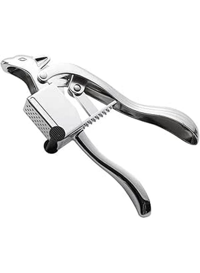 Stainless Steel Garlic Press Manual Mincer With Ergonomic Handle Easy Clean Design - Image 1